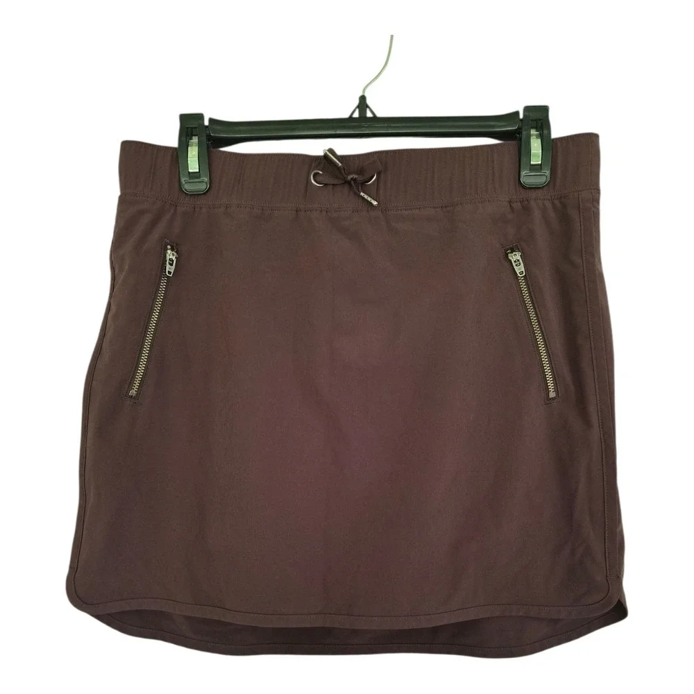 Athleta Brown Athletic Skort Women's Small‎ Lined Tennis Golf Running Skirt